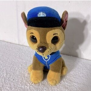 5/$25 Paw Patrol Chase Pup Dog Puppy Ty Beanie Boos Plush Stuffed Animal